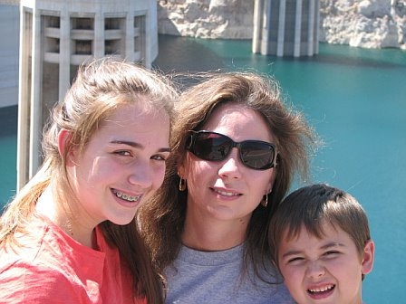 The Kids & I at Hoover Dam