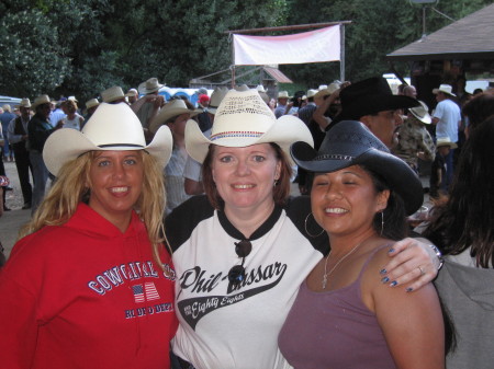 Rowell ranch rodeo me on the left in the straw hat!