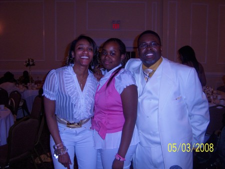 (Wife) Terri, (Daughter) Taja and Stephen