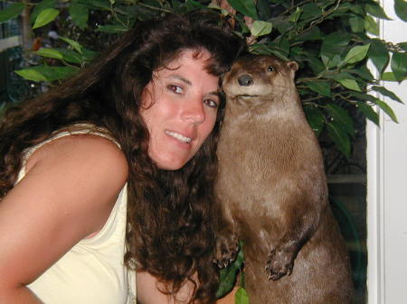 Me and an Otter.  He's so cute!