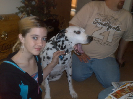 My daughter and her Dalmation