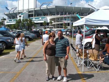 Denise and myself at Dolphin Stadium