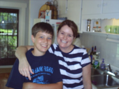 My son Garrick with his Aunt Jeana--Aug 2006