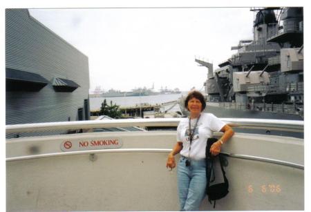 On board the USS Wisconson Battleship