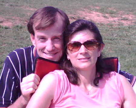 Mark and I at a soccer game.