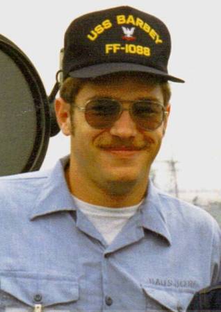 Aboard USS Barbey 1988