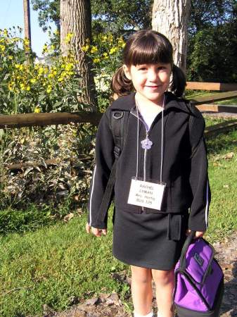 Rachel's 1st Day of Kindergarten'05