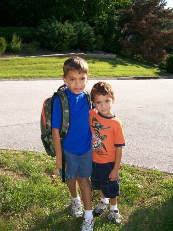 My handsome boys Nicholas age 7 and Michael age 5