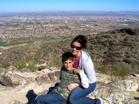 Anthony & I on top of South Mountain