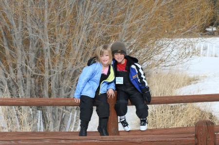 My kids in Big Bear