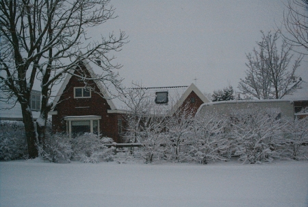 My house during winter