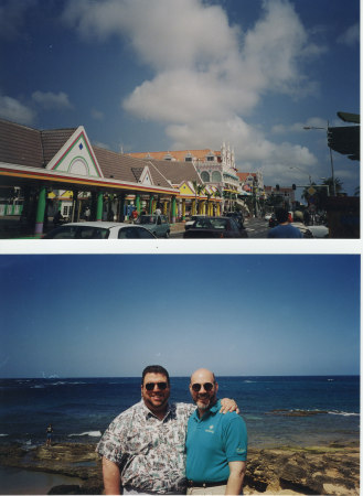 Larry and Arthur in Aruba--February 1998