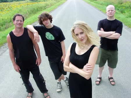 Kathy with her band in early 2006
