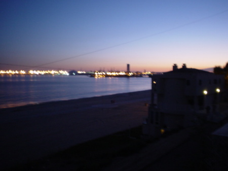 Sunset over Long Beach California