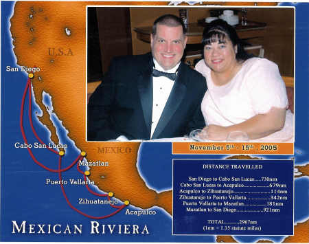 Edward and I on our cruise to Mexico in 2005