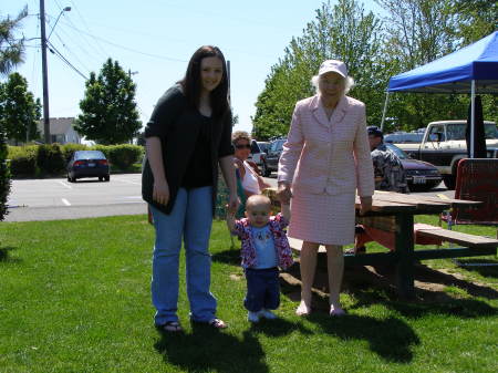 Ashley, Grandma, and Grandson Joey at Jennings - 2006