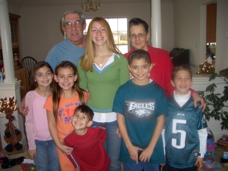 Mom (Cass), Dad (Phil) and all of the grandkids