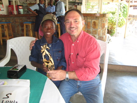 Rob with Immanuel in Rwanda