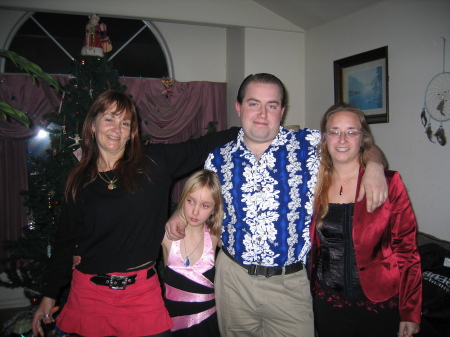 my sister, my daughter, my son and his girlfriend 2006