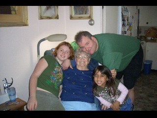 mom,megan,sara and me at thanks giving