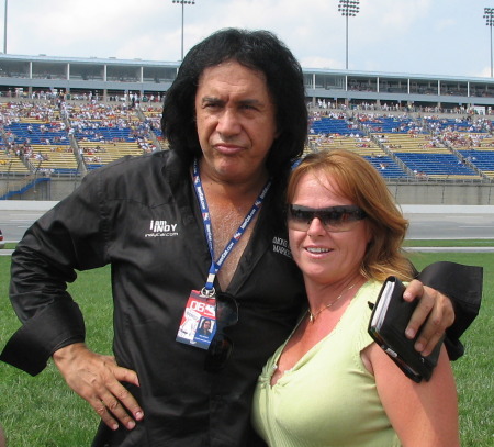 Gene Simmons from KISS & Me at the track.