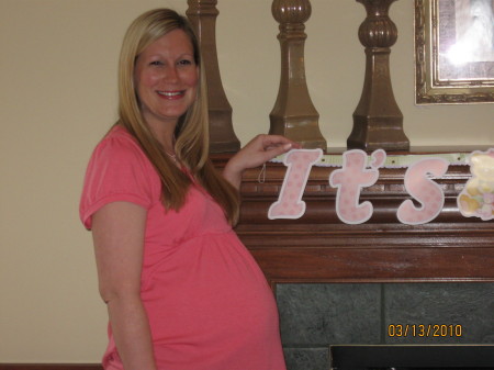 Kell at her 1st baby shower