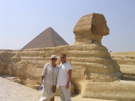 My wife and I in Egypt