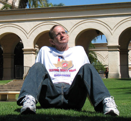 Another pose in Balboa Park, San Diego