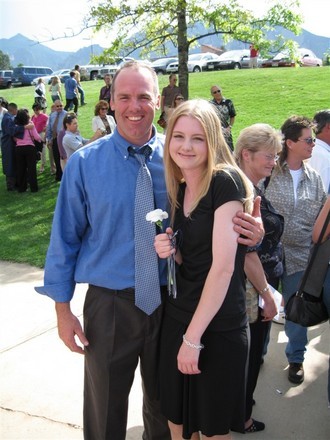 Allie(my daughter) & I at her HS graduation
