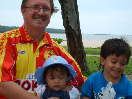 At the beach in Songkhla Thailand