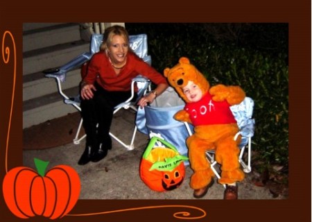 Sharon and Davis on Halloween Night.