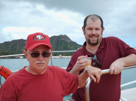 Me and my son Matt off Diamond Head