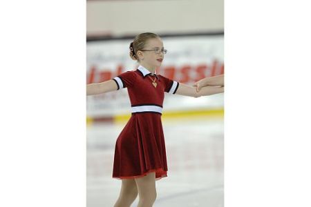 My ice skater in a competition