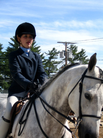 Nicole's first competitive horse-show