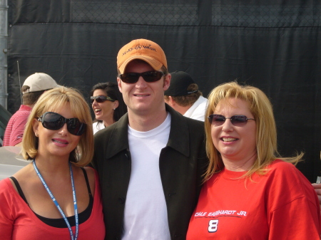 Dale Jr. and my friend Diane..My job has great perks!