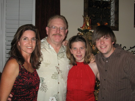 Debi, Randy, Rebekah (15) and Brandon (23), Christmas 2006