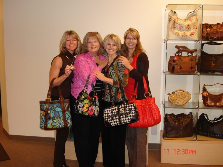 May, Sharon, Ann and Cathy in LA shopping