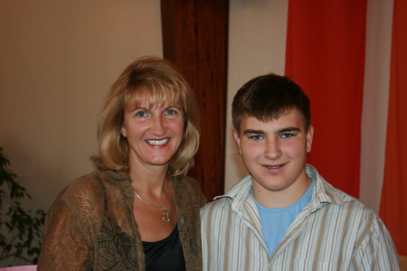 Mom and Cameron at confirmation