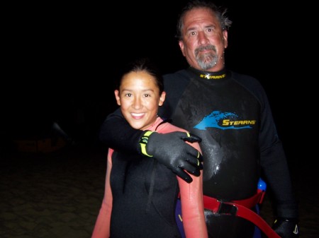 night diving in baja