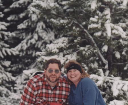 David and Staci winter 2003 at home outside of Salem.