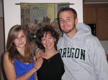 My sister Amy and her kids, Sam and Sara