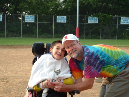 My Son  John and His Baseball Coach