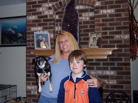 Mom, Anthony and Lady- Thanksgiving 06'