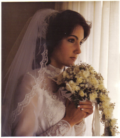 My wife Pam, at our wedding on June 6, 1981