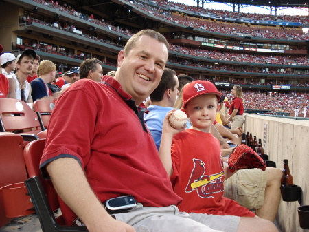 Father and Son at Busch Stadium