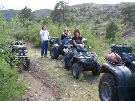 My daughters and I out riding in the Hualapais