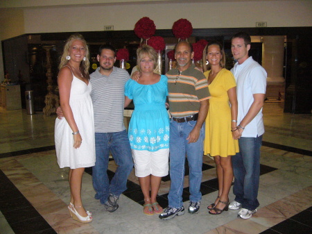 The family in Cancun