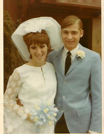Larry and my wedding 10/69