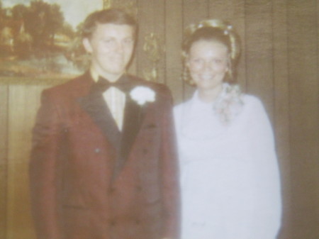 Our senior prom, with Linda Docchio.