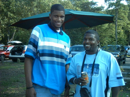 me and my cuz rudy gay of the memphis grizzlie